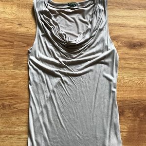 Cream Eddie Bauer cowl neck tank